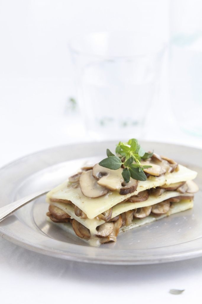 Potato and Mushroom Lasagna www.bellalimento.com